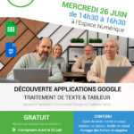 Atelier numérique : Applications bureautique Google