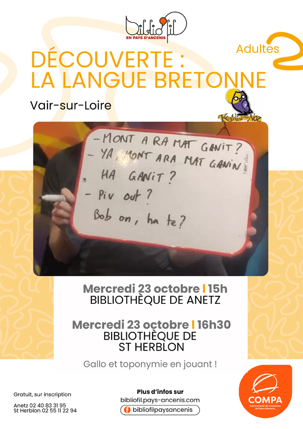 Initiez-vous à la langue bretonne avec Kentelioù an Noz !