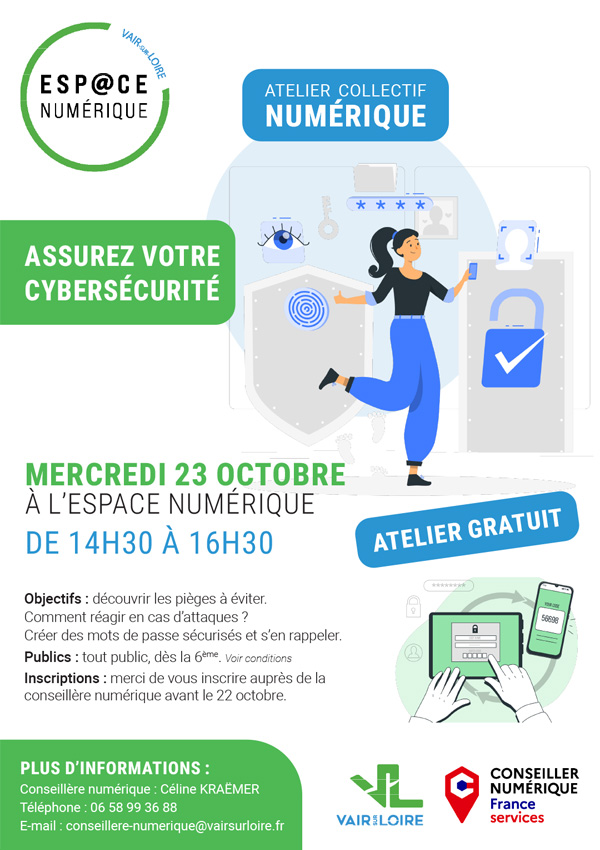 Atelier numérique : Assurez votre cybersécurité