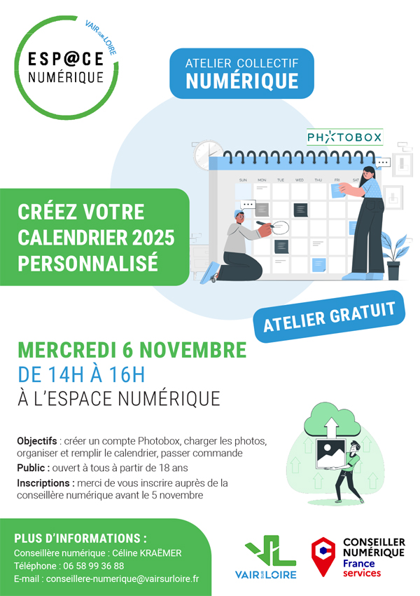 Atelier numérique : Créez votre calendrier 2025 personnalisé